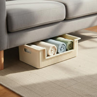 2 Pieces Wheeled Under Bed Organizer Large Capacity for Dorm Rooms