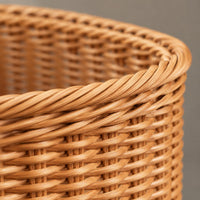 Hotel Guest Room Bathroom Laundry Basket Imitation Rattan Hand-Woven Storage Hamper Bedroom Home Daily Use Storage Basket