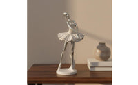 Ballet Dancer Sculpture Elegant Design Ballet Dancer Statue Fine Crafted Details Ballerina Statue for Dancers, Girls, Living Room, Bedroom, Bookshelf