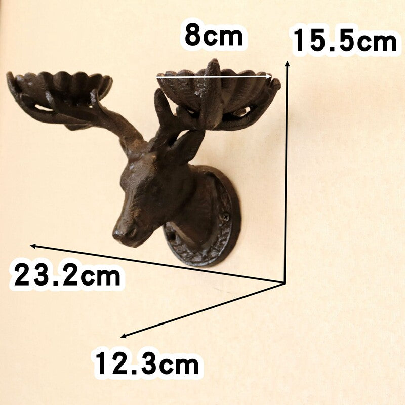Deer Head Sconce