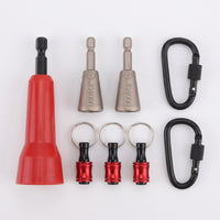 8 Pieces Drill-Powered Wire Twisting Tool Set Efficient Wire Twisting Spinner Labor-Saving Attachment Compact for DIYers, Home Improvement, Workshop