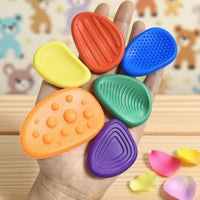 Fidget Toys Children Sensory Stones Soft Silicone Stress Relief Textured Stones