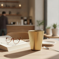 Stainless Steel Cup Heat Resistant Stainless Steel Drinking Cup Portable Cups for Bar, Tea Service