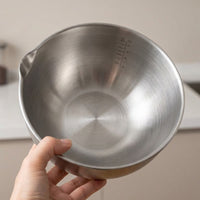 Stainless Steel Basin and Steel Colander Set, Extra Thick Washing Bowl with Strainer Bowl, Modern Minimalist Fruit and Vegetable Draining Basin