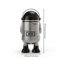 Astronaut Trash Bin Cute Trash Bin with Dome Lid Stylish for Children