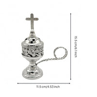 Metal Scent Dish Domed Top Lidded Scent Dish Botanical Design Decor for Indoor Use