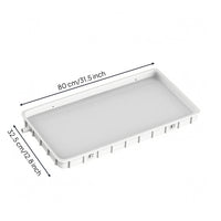 Thickened Base Air Conditioner Drain Tray Single Piece Reinforced Plastic Tray Water Movement Catcher Fast Drainage