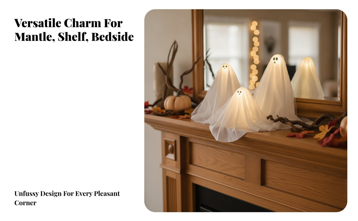 3 Pieces LED Lighted Spirit Ornaments