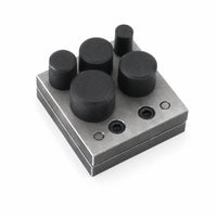 5-Hole Jewelry Disc   Precision Ground Metal Punch Die Head Hardened Alloy Steel Tool for Crafters, Workshop, Crafts