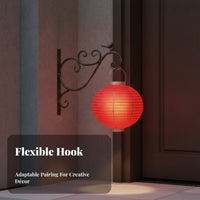Home Decor Decorative Iron Hook Rust-Colored Shabby Chic