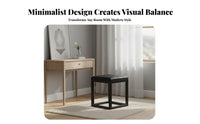 paddeded Cube Stool Nordic aesthetic Indoor Seating Comfortable padded for Bedroom