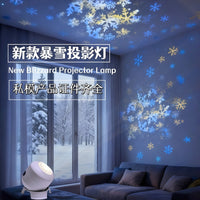 LED Snowflake Projector Light with 16 Patterns for Christmas and Halloween