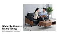 Modern Design 3-Seater Office Sofa High Resilience Cushion 3-Seater Waiting Bench Long-Lasting Construction Reception Seating Thickly Padded Seat for Business Owners, Interior Designers, Lounge Area, Lobby, Hospital, Medical Office