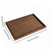 Sturdy Wood Organizer Tray Vintage & Design Walnut Wood Tray Premium Look