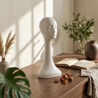 Mannequin Head Long Display Head Well-Proportioned Hairpiece Stand Retail Stores, Hair Salons
