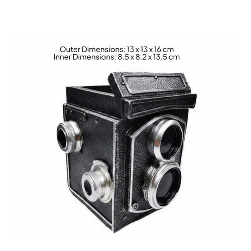Camera Shaped Resin Planter Retro Design Vintage Camera Resin Pot Creative