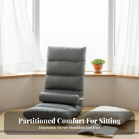 Adjustable rearrest Lounger Padded for Comfort Adjustable Floor Lounger