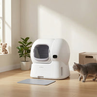 Compact Self-Cleaning Cat Litter Box Hassleeffortless Automatic Cat Litter Box for Busy Professionals, Indoor, Apartments