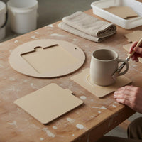 Pottery Drying Board Water Absorbing Pottery Wheel Board Stable for Potters
