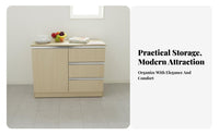 Multi-Functional Kitchen Storage Cabinet Easy to Clean Kitchen Storage Cupboard Versatile Use Sideboard Buffet Cabinet Sturdy Construction for Homeowners, Families, Apartment Dwellers, Entryway, Hallway, Home Bar