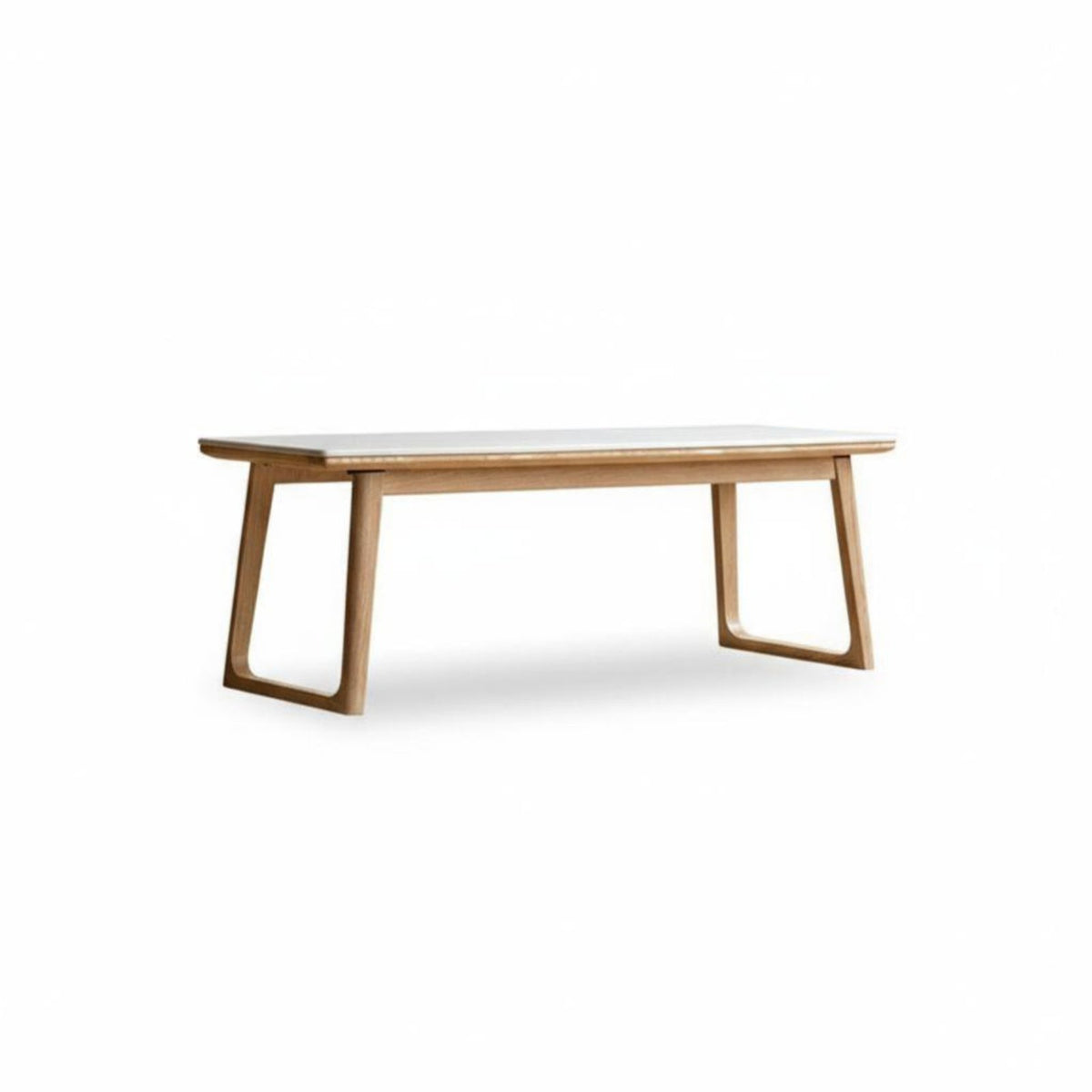 dual-level Rectangular Table Sintered Stone Top Living Room Furniture Small Space suitable Modern Design for Homeowners, Bedroom