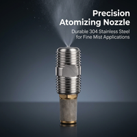 Stainless Steel Mist Nozzle, 1/4 BSPT Mist Nozzle, Fine Misting Nozzle, Rust Resistant Mist Nozzle,  - Image 2