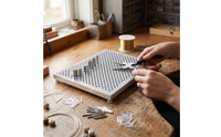 Wire Wrapping Board Beginner-Friendly Wire Wrapping Board with Pliers Jewelry Making Tool with Metal Pegs for Crafters