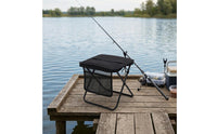 Mini Stool with Side Pocket Compact Foldable Stool with Carry Bag Heavy Duty Seat for Camping