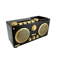 Retro Radio Tissue Box Cover Creative Retro Radio Organizer Space-Saving
