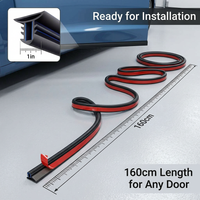 Car Door Seal Automotive Rubber Seal Strip, Heavy Duty Vehicle Weatherstrip, Sou #variant:Double-layer Central Control (1.6m)