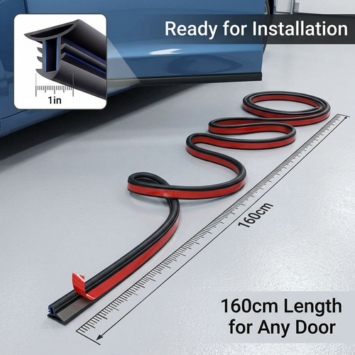 Car Door Seal Automotive Rubber Seal Strip, Heavy Duty Vehicle Weatherstrip, Sou #variant:Double-layer Central Control (1.6m)