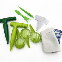 17 Pieces Garden Dibbler and Seeder Set Multi-Functional Seedling Tool Set