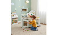 Play Fridge Cooktop Sink Set Realistic Simulation Sound and Illuminated Kitchenette Toy Multi-Functional Wooden Toy Kitchen