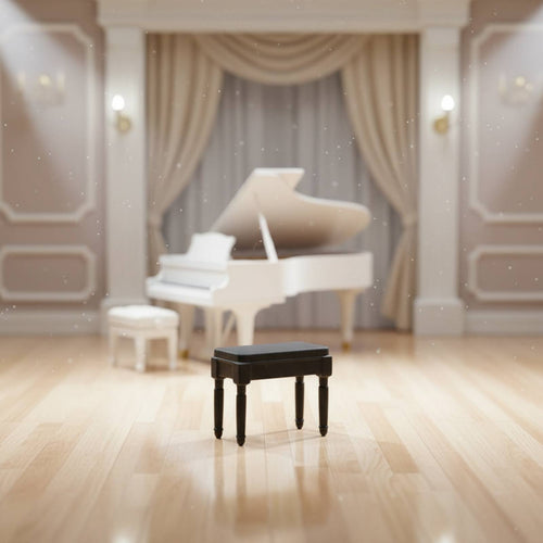 1:64 Concert Pianist Model Collectible Display Piece Mini Piano Player Statue
