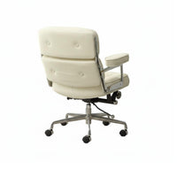 Upholstered Rolling Armchair Wheeled Base Tufted Rolling Armchair for Designers