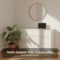 Dressing Table Set with Lighted Mirror Modern Design Makeup Desk Space-Saving Includes Matching Stool for Teenagers