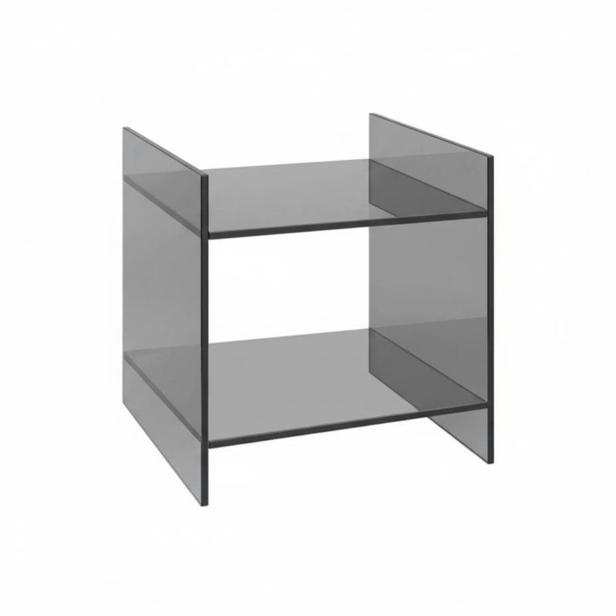periodical holder Rack Table Modern Design Wavy Acrylic side table Minimalist aesthetic & design for Den