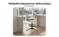 Adjustable Rotating Stool with Spinerest Utilitarian Design Adjustable Rotating Stool Easy to Assemble Low Spine Support