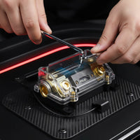Car Audio Fuse Block with Digital Display High Temperature Resistant Vehicle Power Distributor Box Automotive Electronic Part