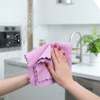 Fish Scale Microfiber Cloth and Microfibre Cloth Cleaning Supplies, Absorbent Microfiber Towel for Glass and Dishes, Lint and Grease-Resistant