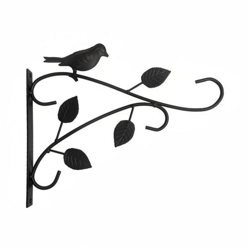 2 Pieces Flower Pot Hook Black Finish Hanging Plant Bracket Decorative