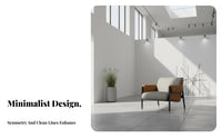 Upholstered Single-Seater Light Luxury Aesthetic Lounge Chair Minimalist Design Sturdy Construction for Adults, Waiting Room