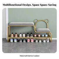 Boucle Entryway Bench Modern Design Long Stool Light Luxury Design Easy-Clean Cover for Children, Homeowners, Living Room