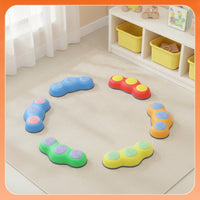 6 Pieces Balance Stepping Stones Non-Slip Sensory Stepping Stones Pebble-Shaped