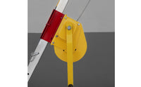 Retrieval Tripod with Winch Portable Aluminum Retrieval Tripod Foldable Lifting Hoist for Utility Workers, Confined Space