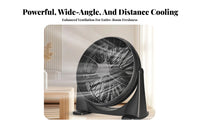 3-Speed Settings Freestanding Desk Fan Adjustable Tilt Tabletop Fan Button Control Household Appliance Wide Base