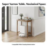 Narrow Entryway Table Minimalist Design Rounded Corners Household Furniture for Living Room