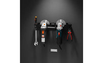 Space Saving Double-Hole Angle Grinder Rack Compact Grinder Wall Mount Bracket Easy Reach Long-Lasting for Workshop, Garage