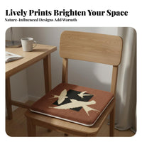 Wear-Resistant Square Faux Cashmere Seat Pad Insulates from Cold Luxuriously Soft Chair Cushion Warm for Office Workers, Students