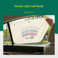 Car window sun shield, universal suction holder light shield, heat insulation, privacy protection, foldable screen for sunlight/pickup/auto